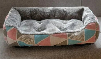 Bed for Dog Cat Puppy Pet Nest Square Soft Plush Kennel sofa. - Luvpaws