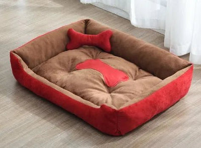 Bed for Dog Cat Puppy Pet Nest Square Soft Plush Kennel sofa. - Luvpaws