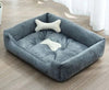 Bed for Dog Cat Puppy Pet Nest Square Soft Plush Kennel sofa. - Luvpaws