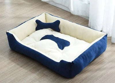 Bed for Dog Cat Puppy Pet Nest Square Soft Plush Kennel sofa. - Luvpaws