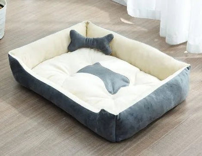 Bed for Dog Cat Puppy Pet Nest Square Soft Plush Kennel sofa. - Luvpaws