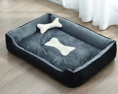 Bed for Dog Cat Puppy Pet Nest Square Soft Plush Kennel sofa. - Luvpaws