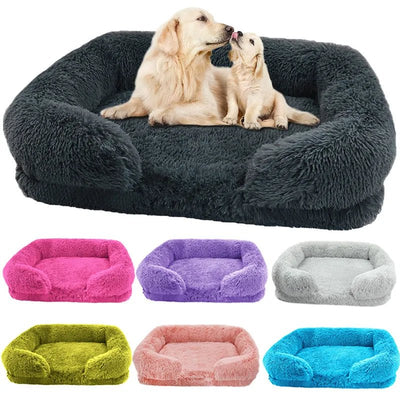 Cozy Winter-Ready Plush Dog Bed - Luvpaws