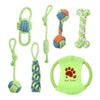 Dog Cotton Rope Teeth Cleaning Toy Set - Luvpaws