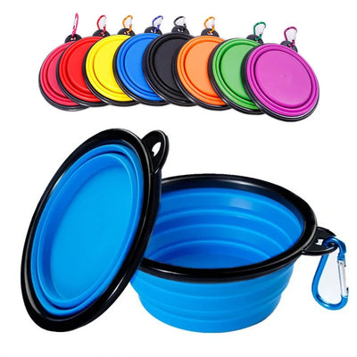 Folding Silicone Pet Feeder Bowl - Luvpaws