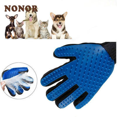 NONOR Rubber Pet Bath Brush Protection Silicone Cat Comb Glove. - Luvpaws