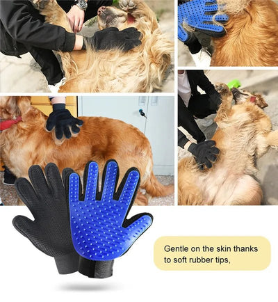 NONOR Rubber Pet Bath Brush Protection Silicone Cat Comb Glove. - Luvpaws