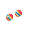 Rainbow EVA Cat Toys Ball Interactive Cat Dog Play Chewing Rattle Scratch EVA Ball Training Balls Pet Toys Supplies - Luvpaws