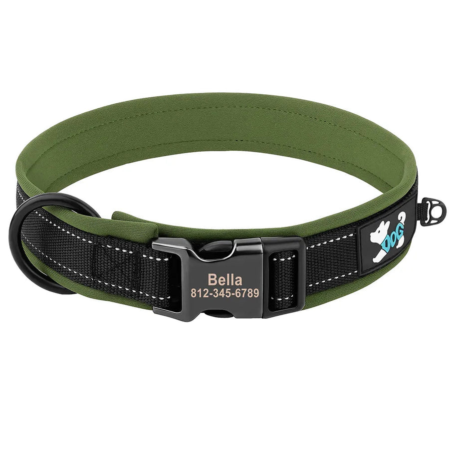 Reflective and Engraved Collar for All Dogs - Luvpaws