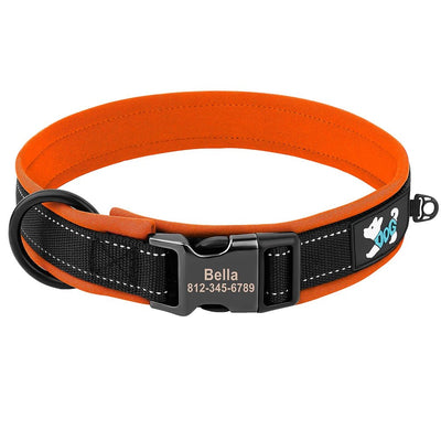 Reflective and Engraved Collar for All Dogs - Luvpaws