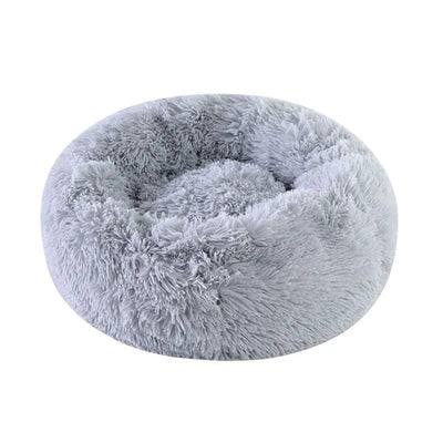 Round Super Soft Plush Dog Bed - Luvpaws