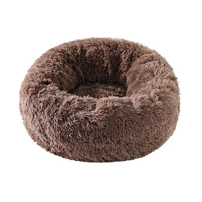 Round Super Soft Plush Dog Bed - Luvpaws