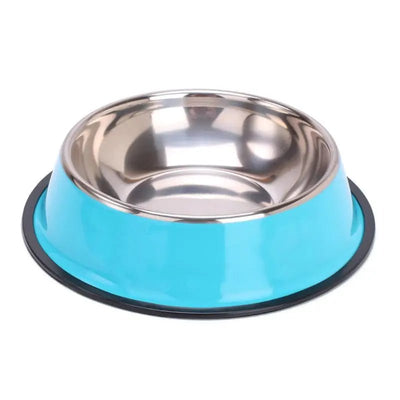 Stainless Steel Non-Slip Pet Round Bowl - Luvpaws