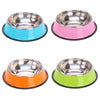 Stainless Steel Non-Slip Pet Round Bowl - Luvpaws