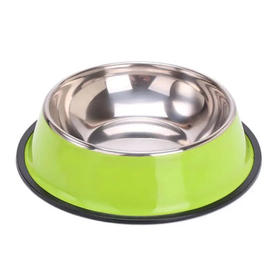 Stainless Steel Non-Slip Pet Round Bowl - Luvpaws