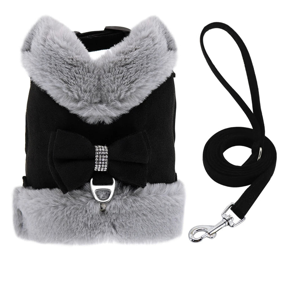 Warm Winter Dog Harness and Leash Set - Luvpaws