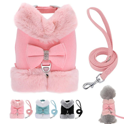 Warm Winter Dog Harness and Leash Set - Luvpaws