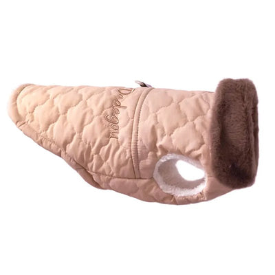 Waterproof Fur Collar Dog Jacket Winter Warm Fleece Dog Clothes for Small Dogs Puppy Pet. - Luvpaws