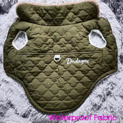 Waterproof Fur Collar Dog Jacket Winter Warm Fleece Dog Clothes for Small Dogs Puppy Pet. - Luvpaws