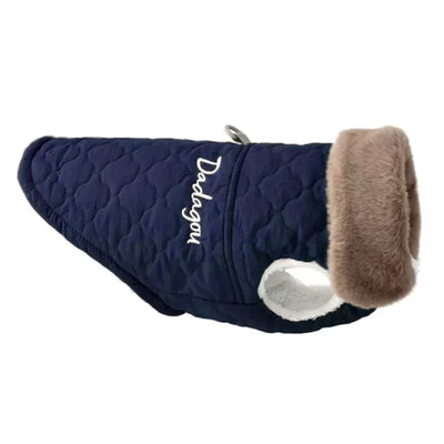 Waterproof Fur Collar Dog Jacket Winter Warm Fleece Dog Clothes for Small Dogs Puppy Pet. - Luvpaws